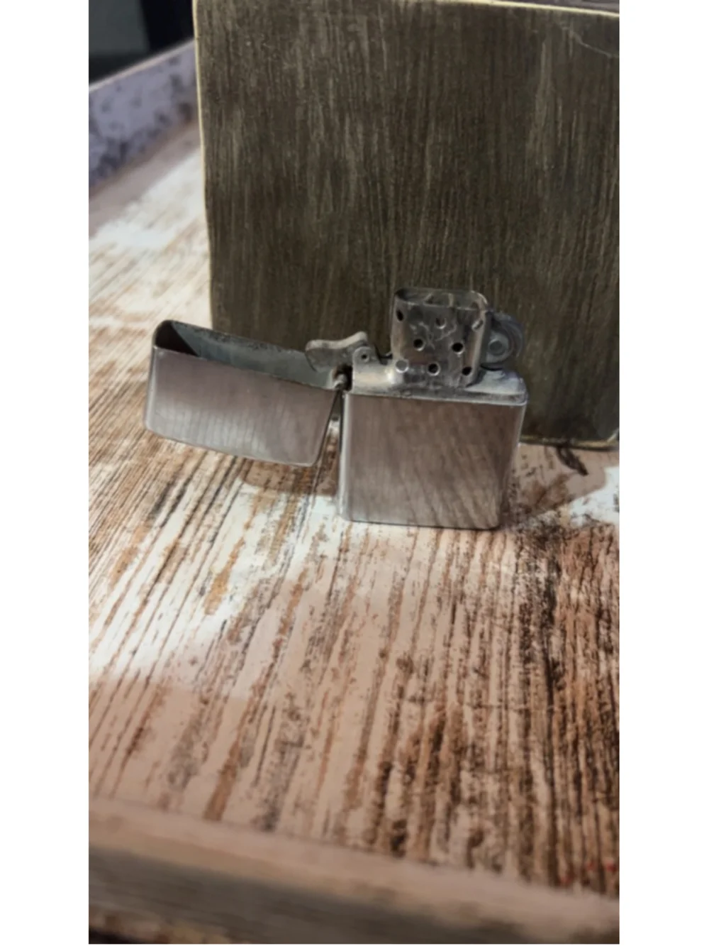 Men's Zippo Silver Lighter One Size
